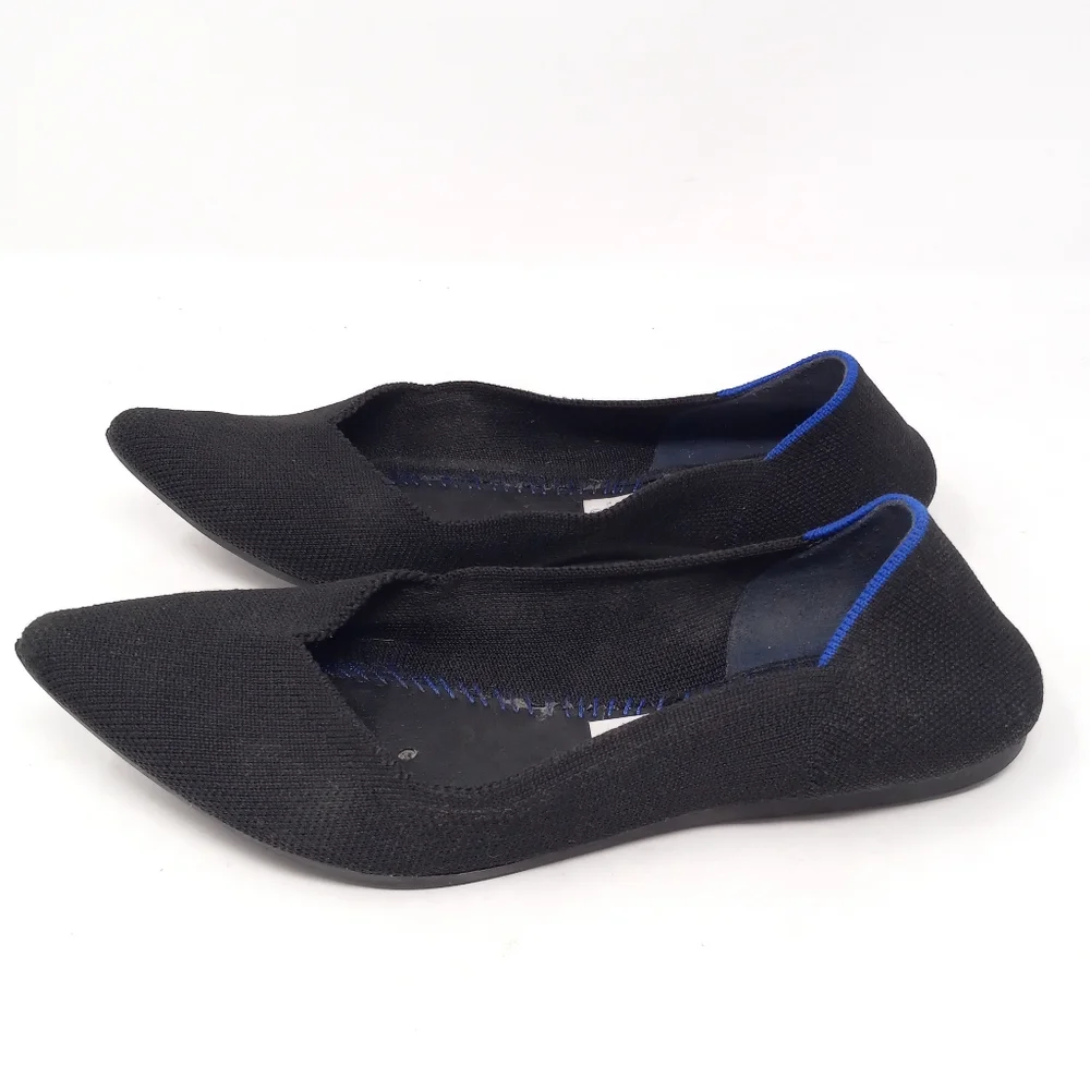 Black Pointy Rothys Size 7.5 - Picture 4 of 8